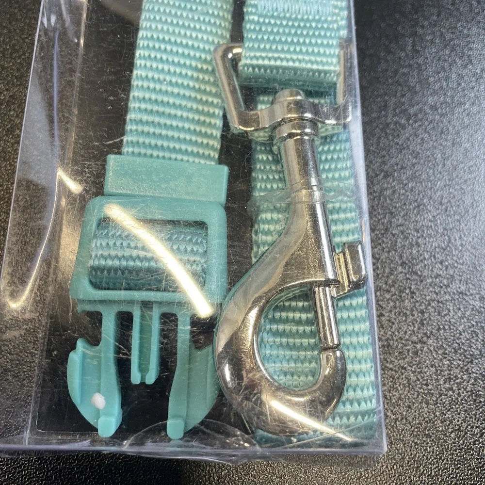 NEW Azuza Dog Collar‎ and Leash Set Medium - Teal